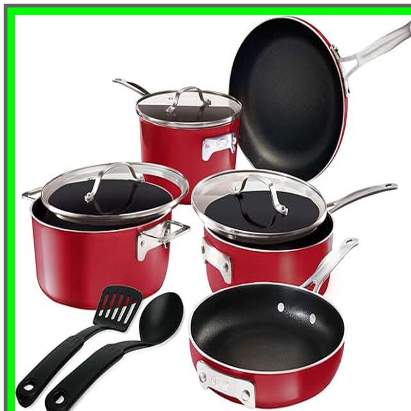 10-Piece Non-Stick Cookware Set for Kitchen