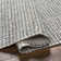 Orya Striped Flatweave Recycled P.E.T. Indoor / Outdoor Area Rug in Gray