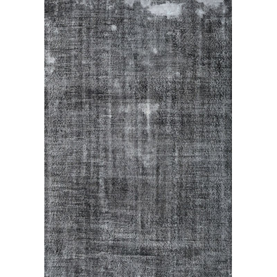 Tapis gris anthracite en laine Fran