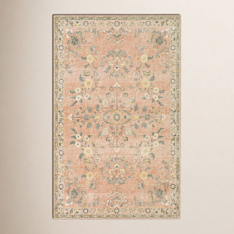 Berger Floral Indoor Rug, Rectangle 7'6" x 9'6"