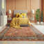 Tapis orange en laine noué à la main Burnt-107660499