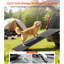 Rampe pour chien - longueur 71 po, largeur 20 po, pliable pour les chiens jusqu'à 250 lb, tissu antidérapant, VUS portable, aluminium 6063, camions à pliage rapide, dépliage