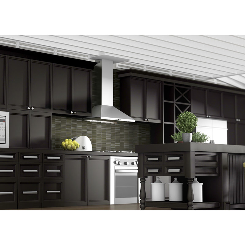 36" KF 400 CFM Convertible Wall Mount Range Hood in Stainless Steel