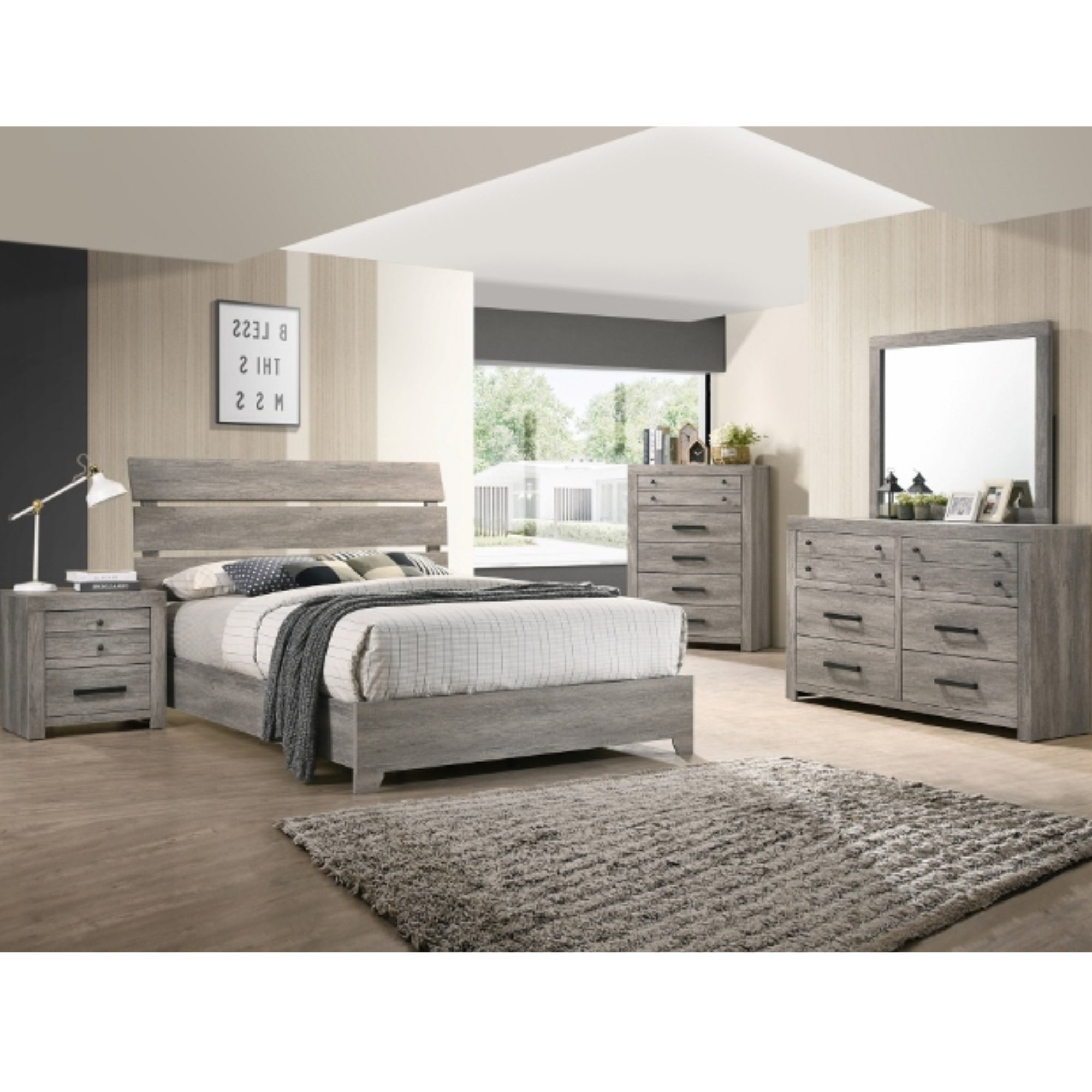 Union Rustic Aachal 4 Piece Bedroom Set | Wayfair