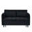 52" Modern Velvet Sofa Bed - 3-In-1 Convertible with Pillows & Side Pockets-1961656624