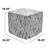 Hampton Square Pouf Ottoman - Midnight Flame-1781876273
