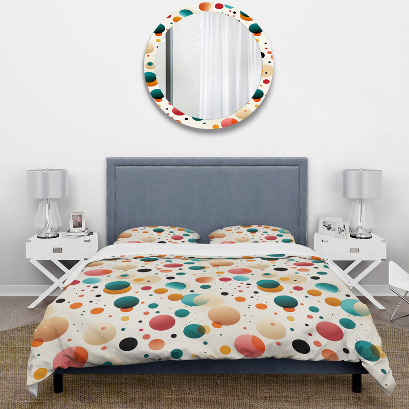 Ensemble de housse de couette Playful Pop Art, Housse de couette simple + 1 taie décorative stan