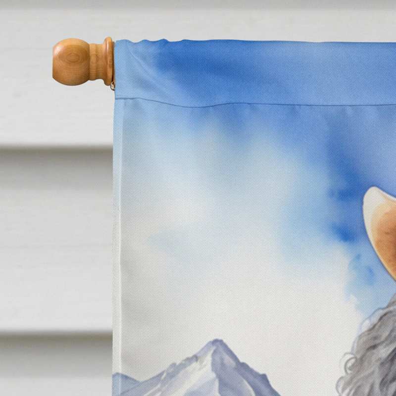 Drapeau Cowboy Welcome House, Caniche bleu / noir