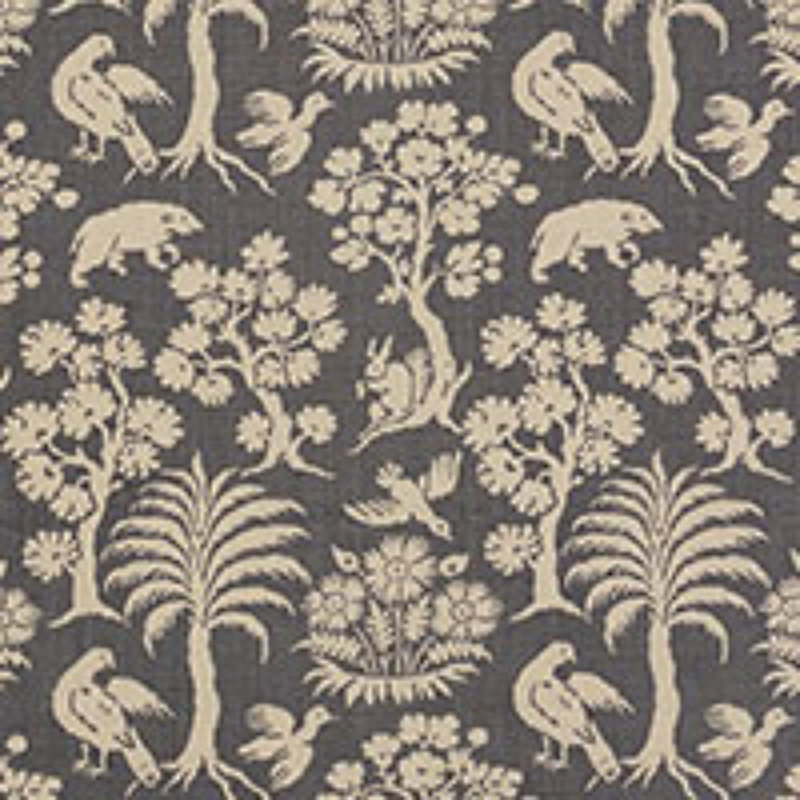 Woodland Silhouette Fabric, Steel