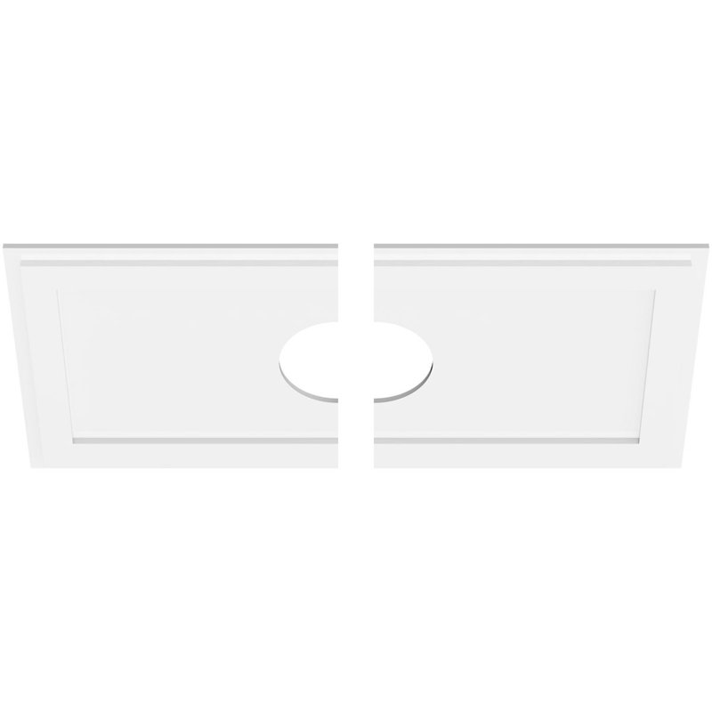 Médaillon de plafond contemporain contemporain, H 1 po x l 38 po x P 19 po