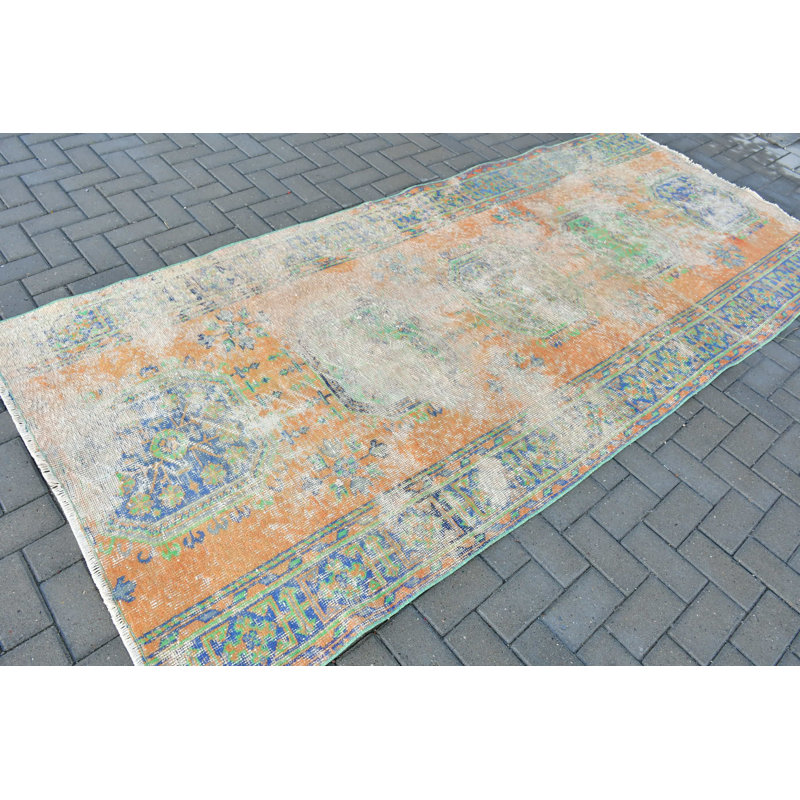 Tapis de couloir turc en laine fait à la main de style bohème pour décoration intérieure de style rétro éclairant