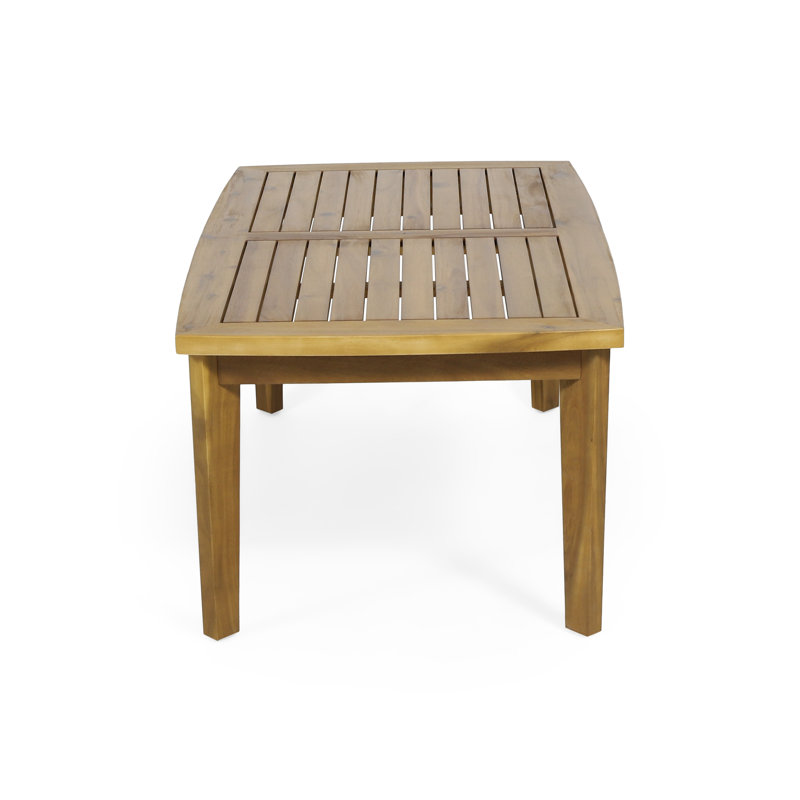 Kerstanski Rectangular Acacia Outdoor Coffee Table , 43.25'' in. W 23.5'' in. D