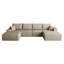 Canapé modulaire Cloud avec 1 repose-pieds (chameau)-1656882307
