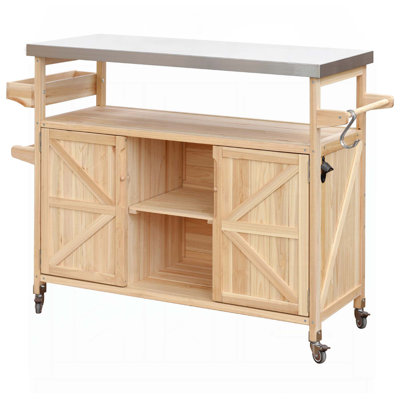 Versatile Outdoor Kitchen Island with Premium Materials and Multiple Features