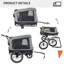 Remorque porte-vélo pliable pour l'extérieur