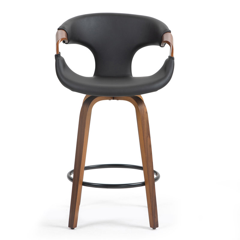 Pompano Swivel Upholstered Counter Stool, Bar Stool (29.1" Seat Height)
