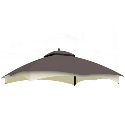 Auvent de remplacement de qualité supérieure pour les loisirs de plein air, protégé contre les rayons UV et résistant aux intempéries