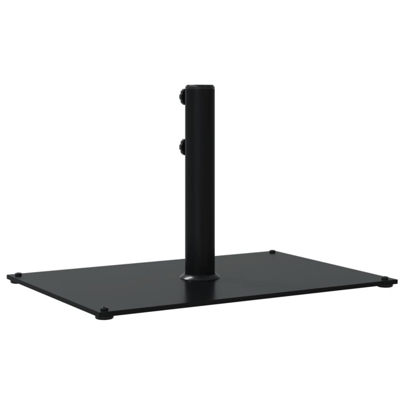 Arlmont & Co. Parasol Base For Diameter1.3"/1.5"/1.9" Poles 33.1 Lb Rectangular, Black
