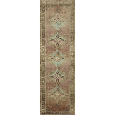 Magnolia Home By Joanna Gaines X Loloi Sinclair Machine Washable Clay / Tobacco Area Rug