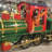 16 ft. Long X-Large Iron Christmas Train with Cart and Lanterns "The Flying Santa"-93808416
