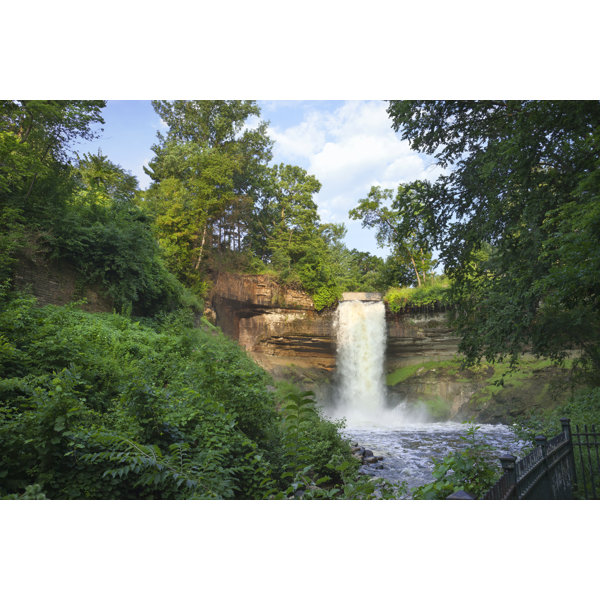 Millwood Pines Minnehaha Falls by Willard - Wrapped Canvas Photograph ...