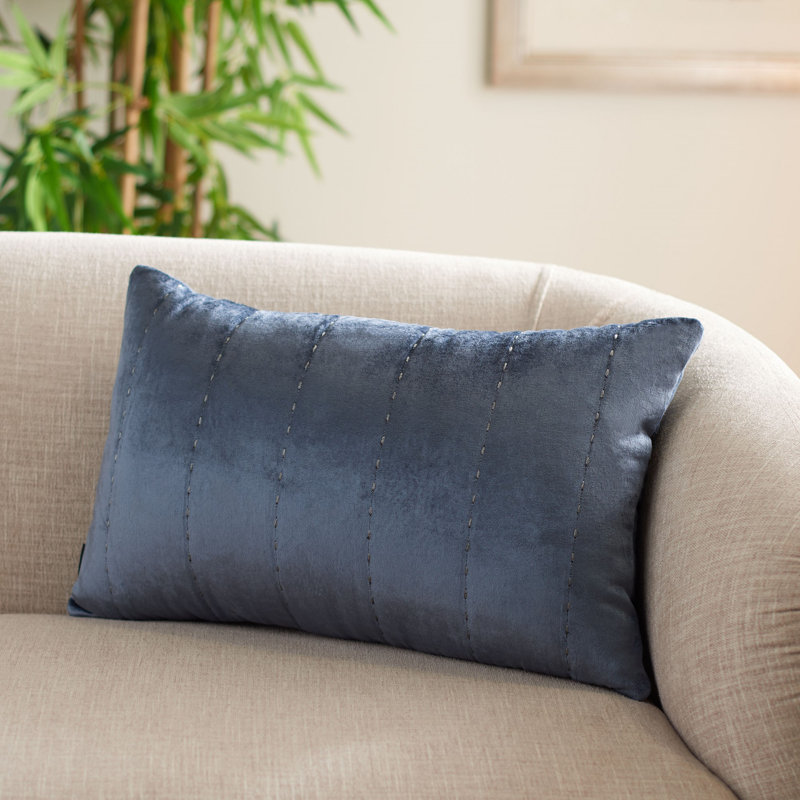  Rectangular Pillow Cover and Insert, Gray