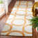 Tapis ivoire / brun crocheté à la main Hadriana