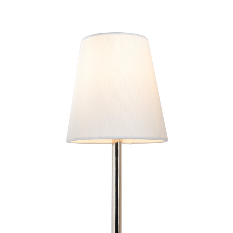 Underwood Table Lamp, Polished Nickel, 28'' H x 6'' W x 6'' D, In-Line