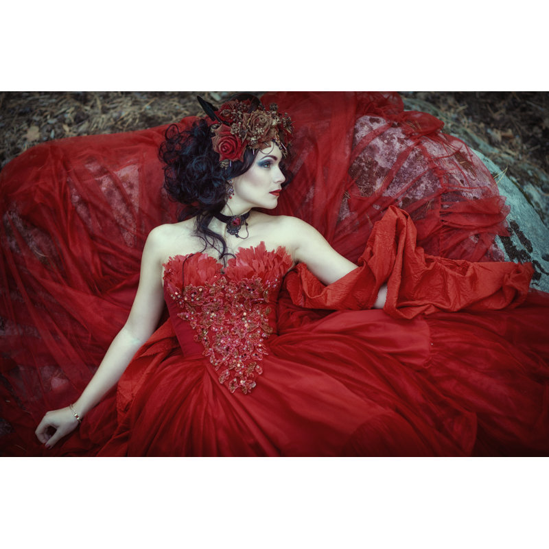 A Fairy by Liyasov - Wrapped Canvas Print, 30cm H x 46cm W x 3.8cm D