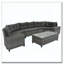 Ensemble de 8 chaises d'extérieur rondes en osier-1163236995