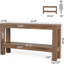 Console en bois à 2 niveaux 62,99 po Farmhouse