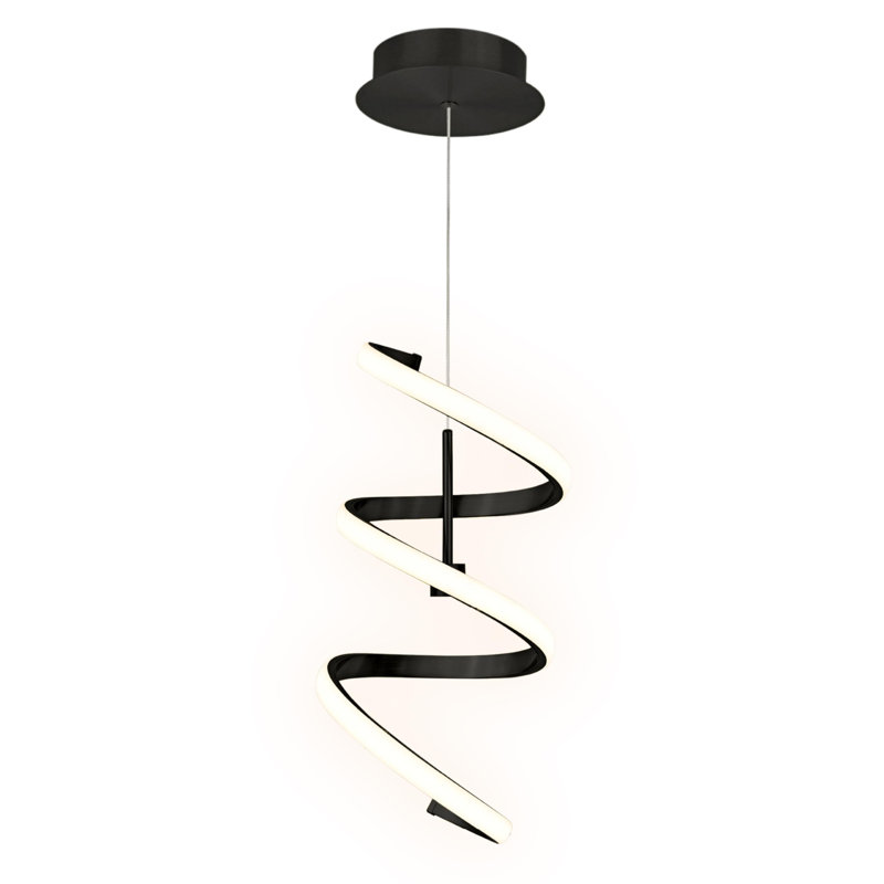Helix LED Pendant Light, Dimmable 950 Lumens 3000K, 17W Pendant Lighting For Kitchen Island, Hanging Light Fixtures