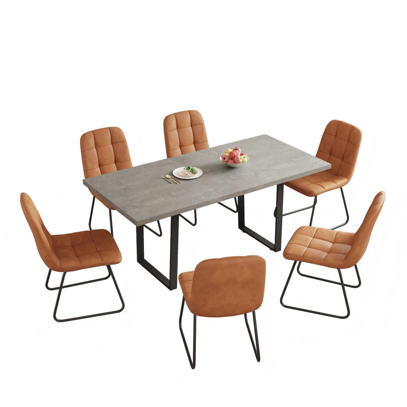 6 - Person Extendable Dining Set, Brown
