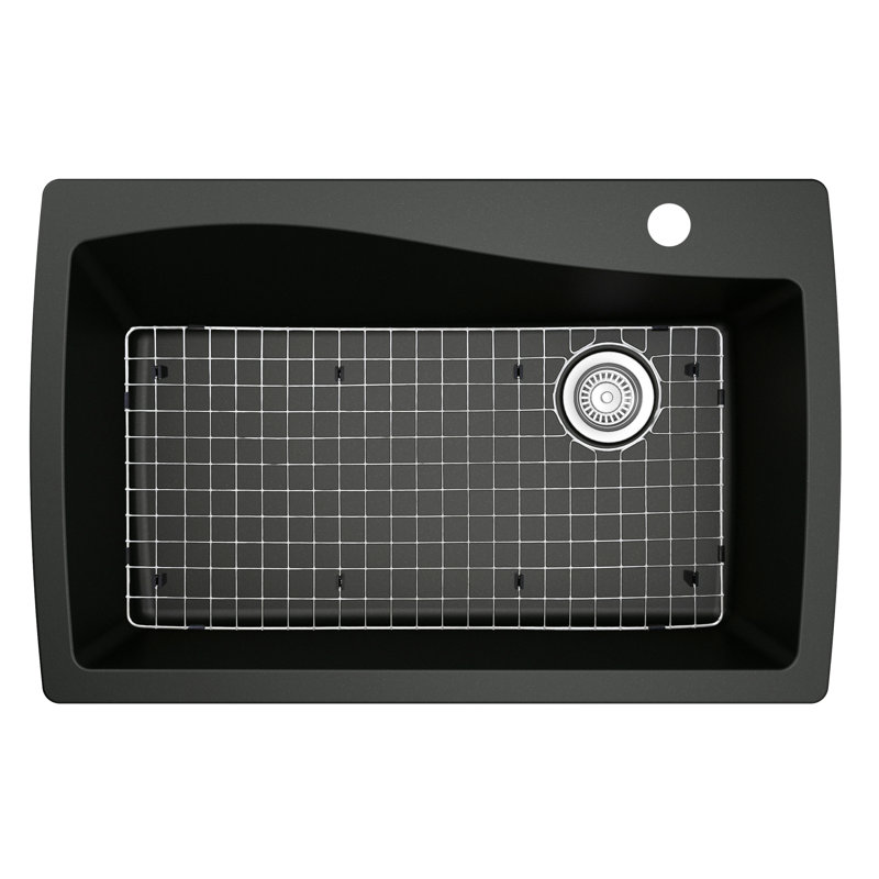 Karran 27-3 / 4 po X 13 3/4 po La grille inférieure en acier inoxydable convient aux modèles Qt-722 et Qu-722