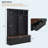 55.9" Farmhouse Hall Tree with Storage Bench, 2 Drawers & Coat Rack, Black-1465578766