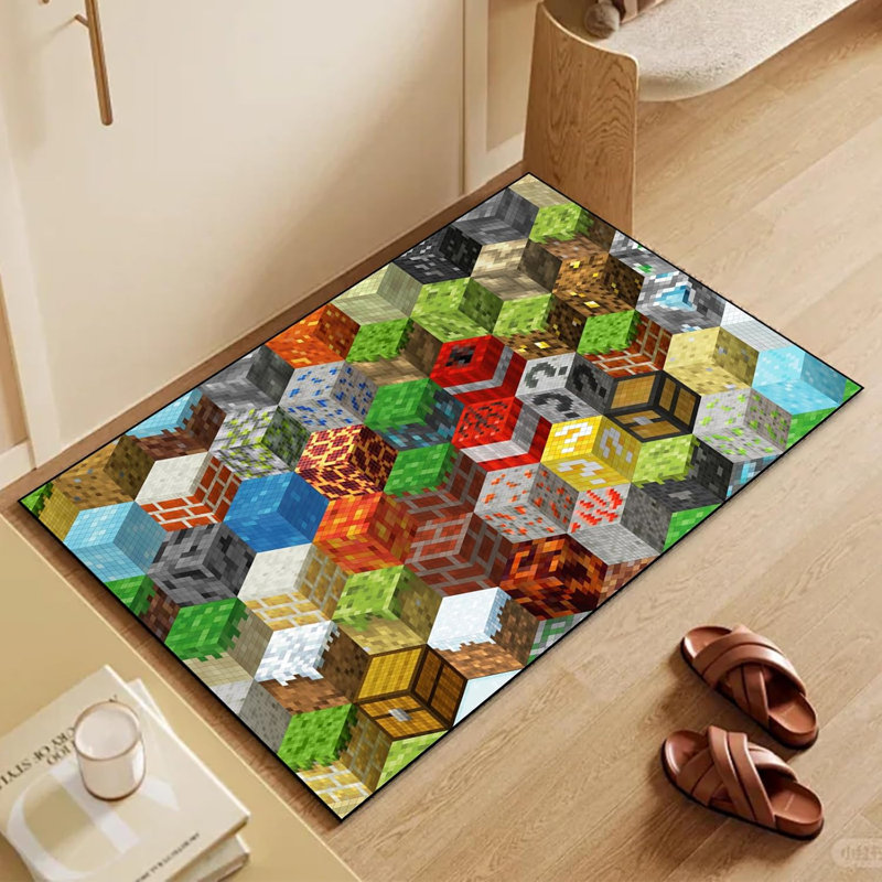 Tapis de jeu antidérapant Pixel Block
