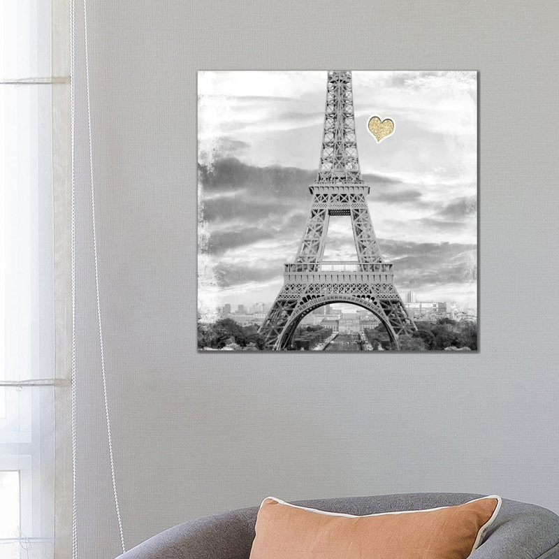 Meet Me In Paris 2 by Kimberly Allen - Wrapped Canvas Gallery-Wrapped Canvas Giclée, 66.04 cm H x 66.04 cm W