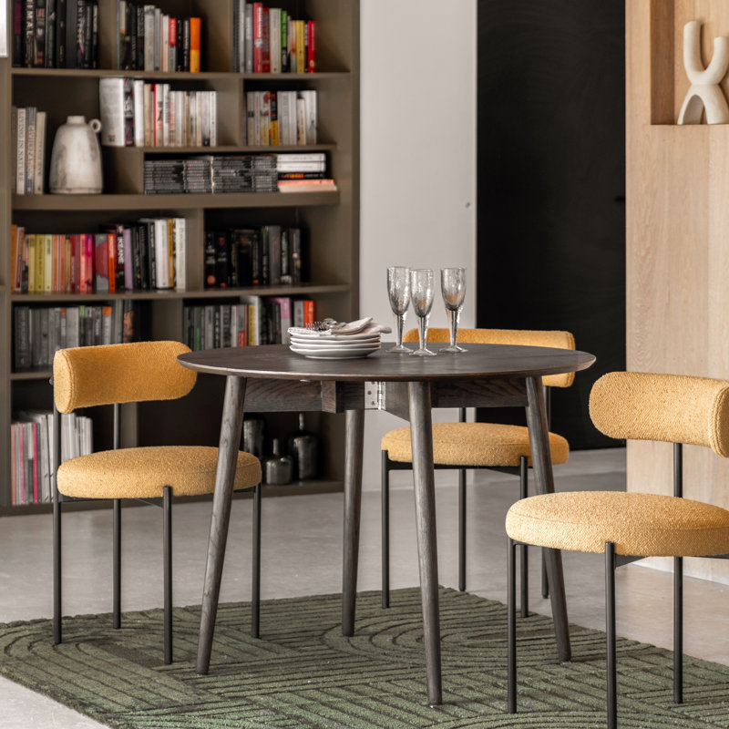 Hatfield Folding Dining Table , Smoked