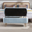 Banc de rangement avec repose-pieds pour pieds dorés-1072294483-1072294484