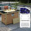 Ensemble de patio 8 pièces avec foyer et table basse-113760167
