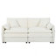 Ensemble de canapé surdimensionné de luxe surdimensionné à 2 sièges profonds, 2 pièces de canapé causeuse, ensemble de canapé en chenille moderne et confortable pour un bureau de salon avec 4 coussins, combinaison de bricolage-5763155