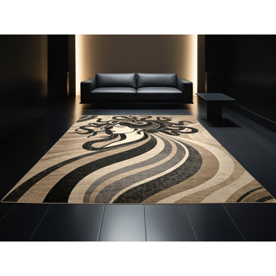 Tapis moelleux moelleux et moelleux à motif arc-en-ciel doux et luxueux Faune