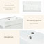 Meuble-lavabo blanc 21,6 po-12278615