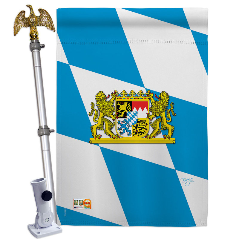 Double Sided 40'' H x 28'' W Polyester Flag Set