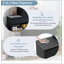 Élégant range-chaussures 2-en-1 avec coussin moelleux, banc de rangement moderne avec portes arquées et dispositifs de rebond, range-chaussures polyvalent avec tablettes réglables pour le couloir, le salon,