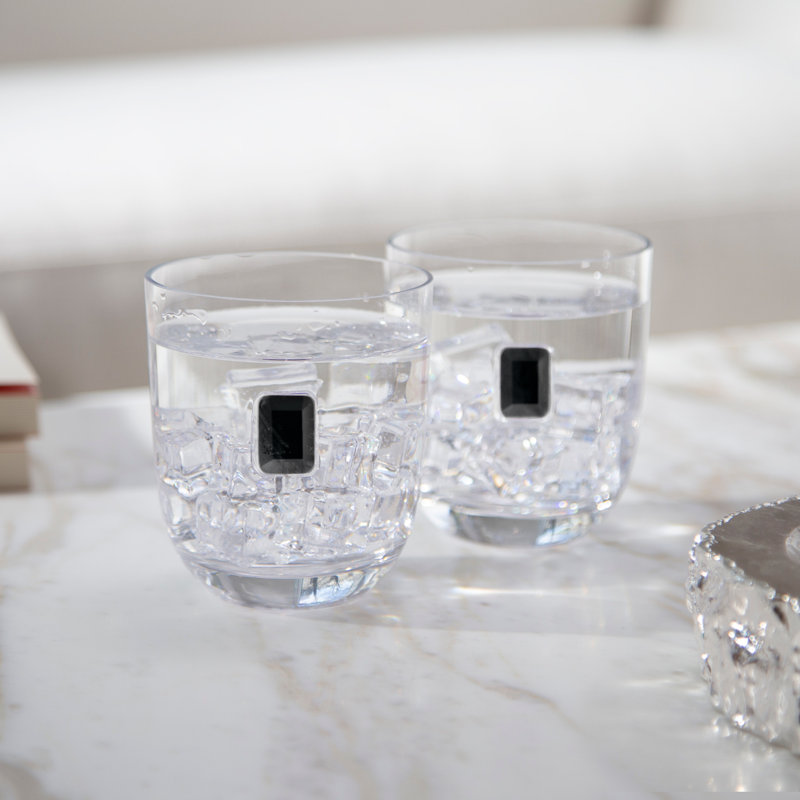 Entertainment 12oz. Handmade Stemless Wine Glass Set