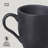 Matte Black Coffee Mug 9.2 Oz Ceramic Stoneware - Microwave, Oven, and Dishwasher Safe, by Porto Brasil-107402310