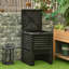 Composteur d'extérieur à grande capacité Outsunny