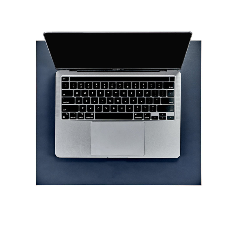 Graphic Image Portable Desk Mat, Double Sided Leather, Combo, Tan/Navy