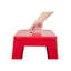 Tabouret de bar en métal de 30 po sans dossier à hauteur de comptoir de 30 po, non empilable, à assemblage rapide et stable pour îlot de cuisine, bar et salle à manger - Résistant à la rouille - déformation rouge